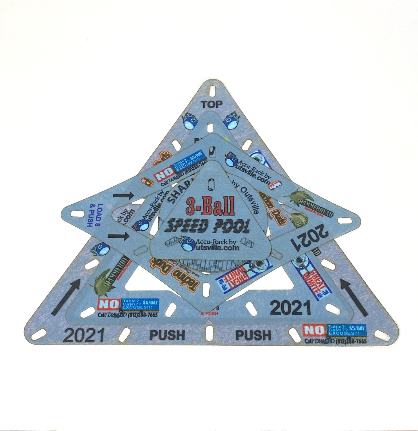 Touch of Grey! Accu-Rack Complete Template SET (SOLO, Diamond 9 and Pro 10) FLAT PACKAGED