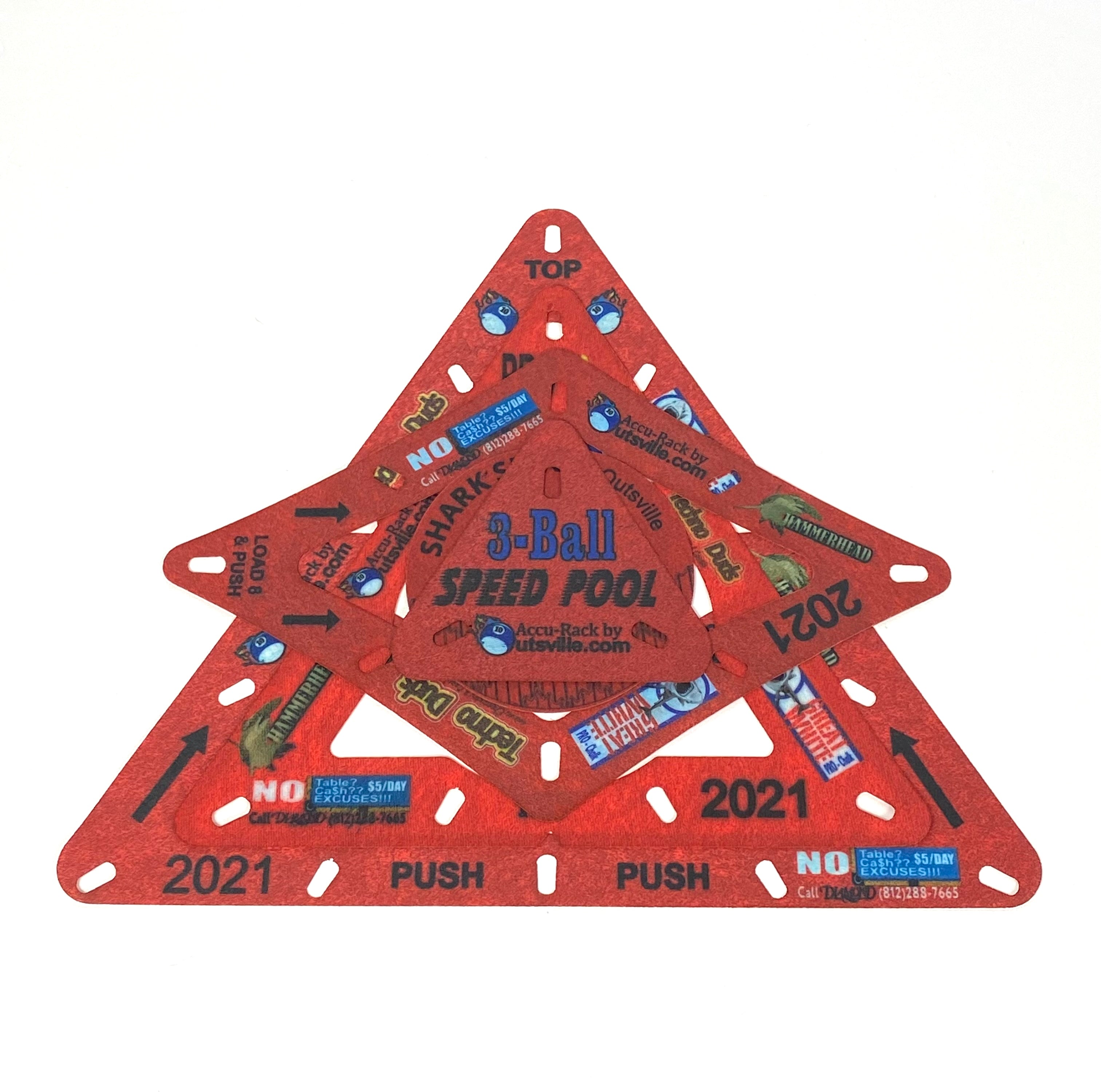 CODE RED Accu-Rack Complete Template SET (SOLO, Diamond 9 and Pro 10 ...