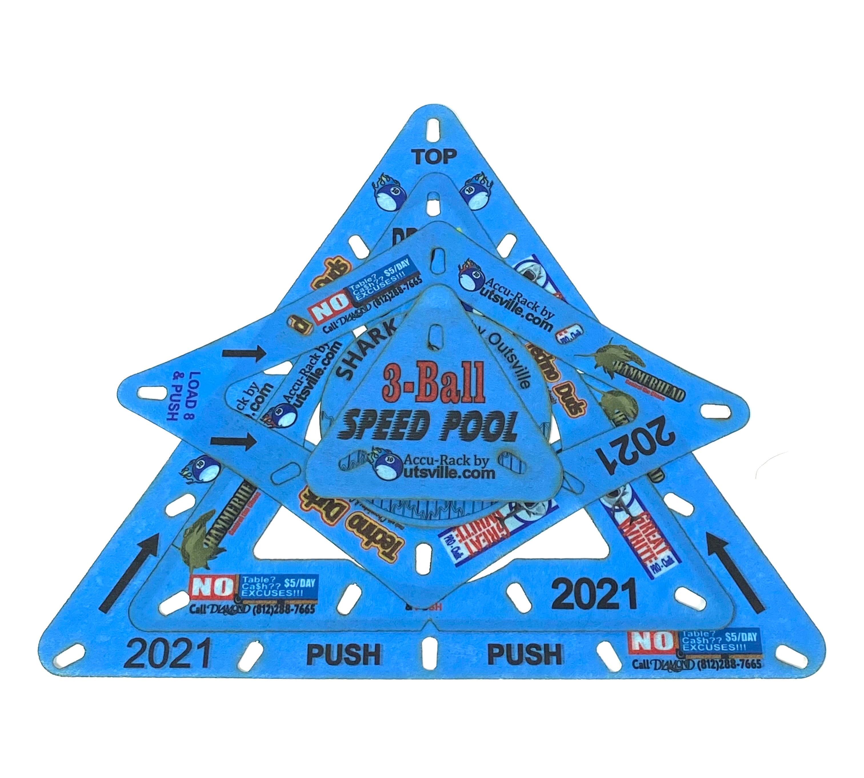 CUSTOM COLORS Accu-RackSET (SOLO, Diamond 9 and Pro 10) FLAT PACKAGED ...